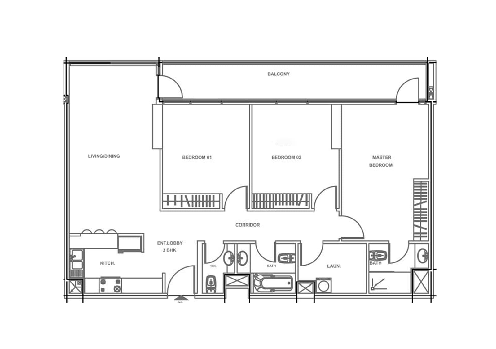 Sobha Hartland - Waves - Floor Plan